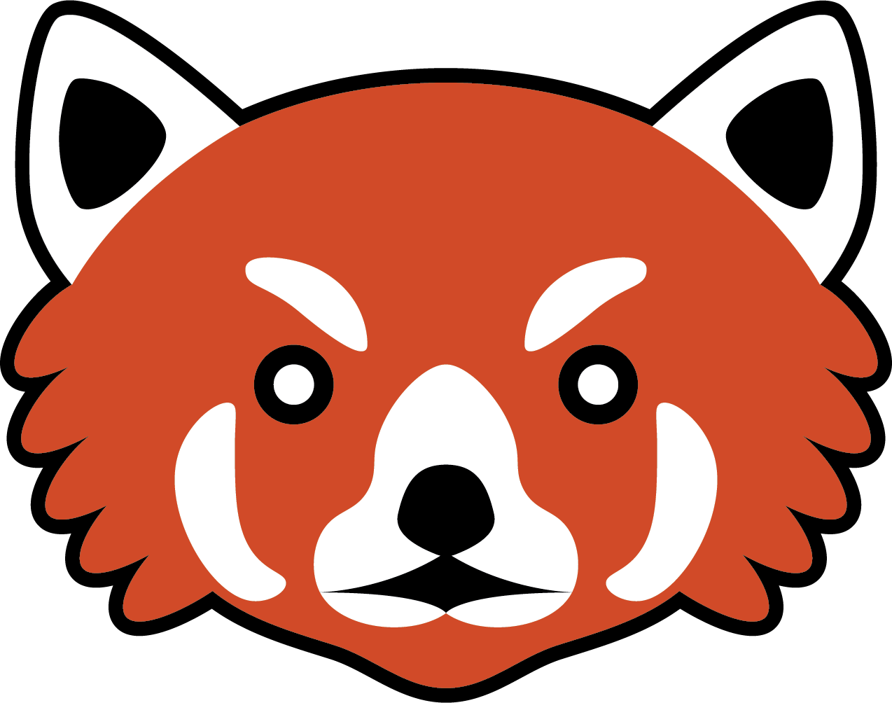Panda Clipart Red Panda - Png Download (1274x1004), Png Download