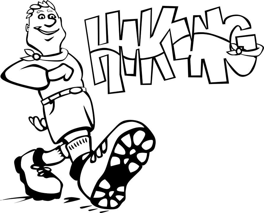 Hiking Clipart Transparent - Png Download (893x720), Png Download