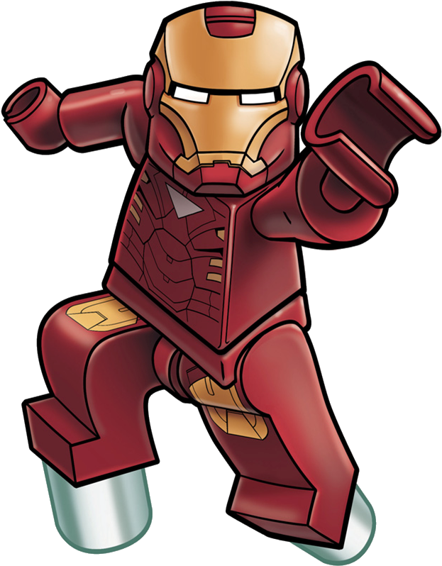 Lego Iron Man Art Clipart (902x940), Png Download