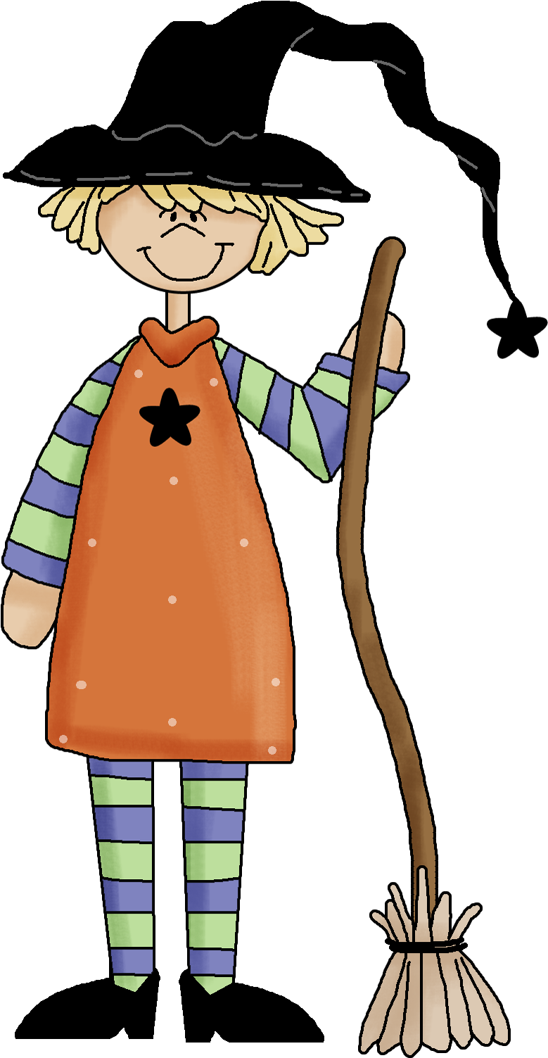 Kids Witch Clip Art - Png Download (874x1559), Png Download