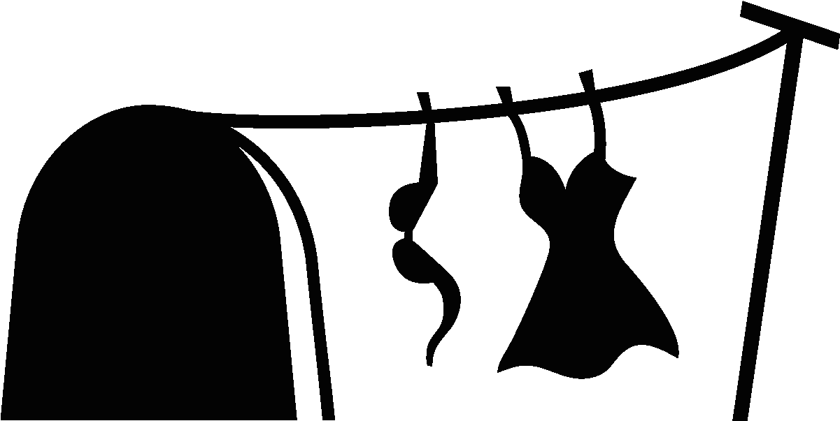 Sticker Trou De Souris Avec La Dame Blanchisserie Ambiance - Clothing Clipart (1200x1200), Png Download