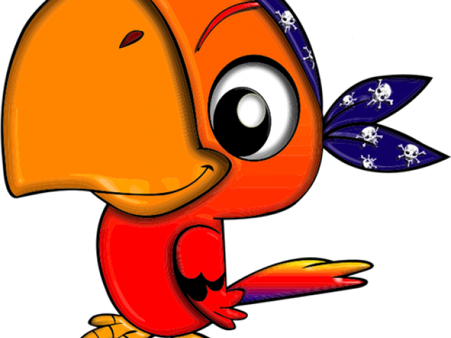 Parrot Clipart Mexican - Cute Parrot Clipart Png Transparent Png (640x480), Png Download