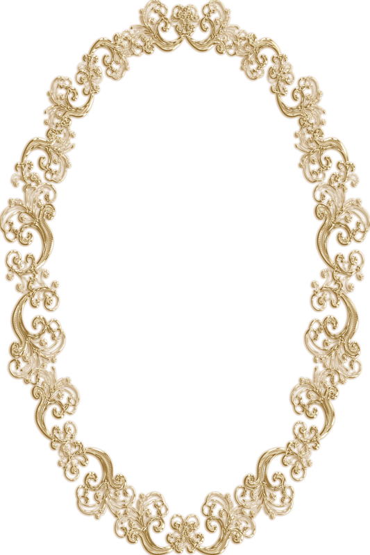 Yandeks - Fotki - Frame Ornate Clip Art Gold - Png Download (533x800), Png Download