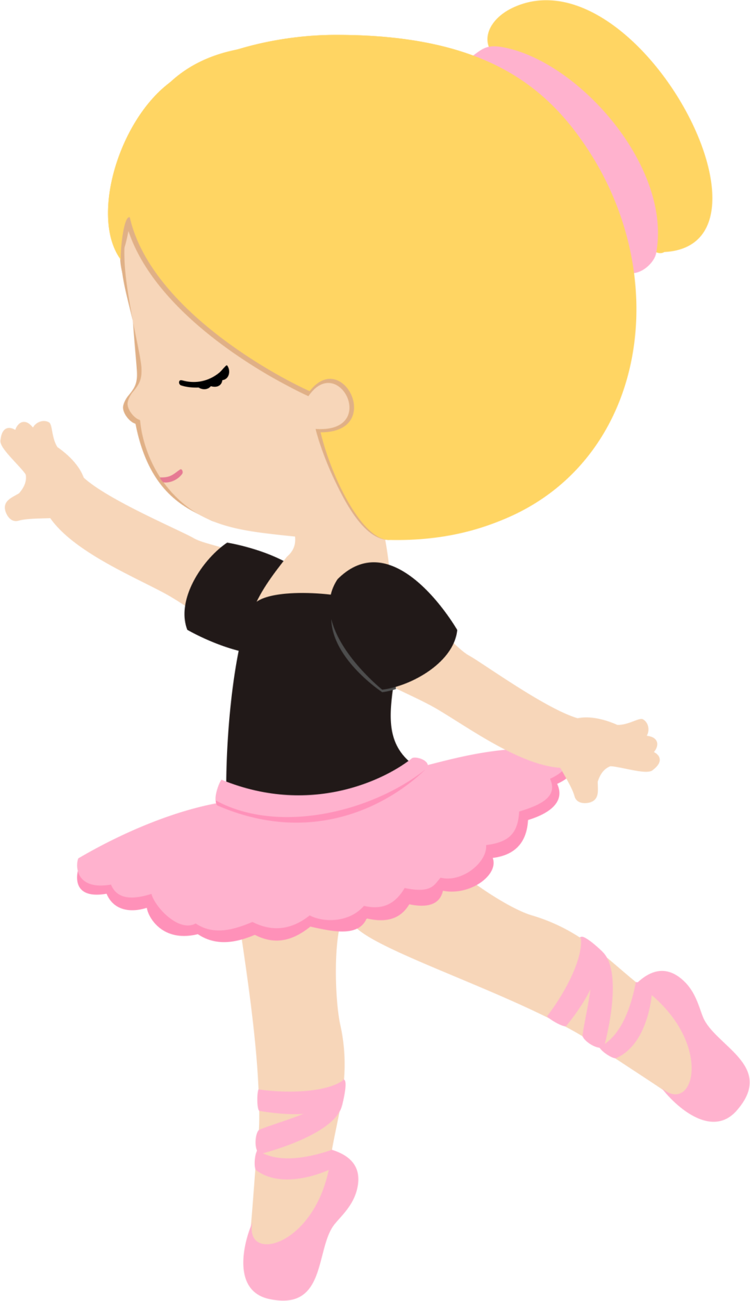 Shared View All Images At Png - Bailarina De Ballet Caricatura Clipart (1080x1873), Png Download