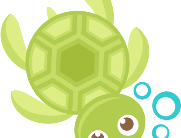 Sea Turtle Clipart Seahorse - Cute Sea Turtle Clipart - Png Download (640x480), Png Download
