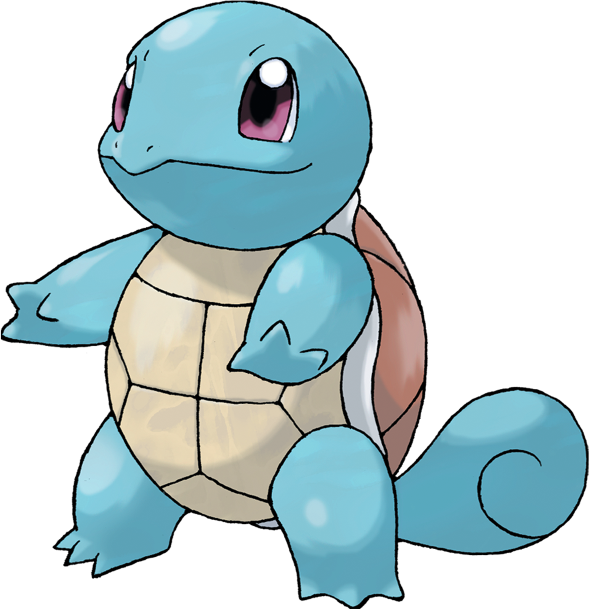 Clip Art Black And White Stock Blastoise Transparent - Pokemon Squirtle - Png Download (1200x1200), Png Download