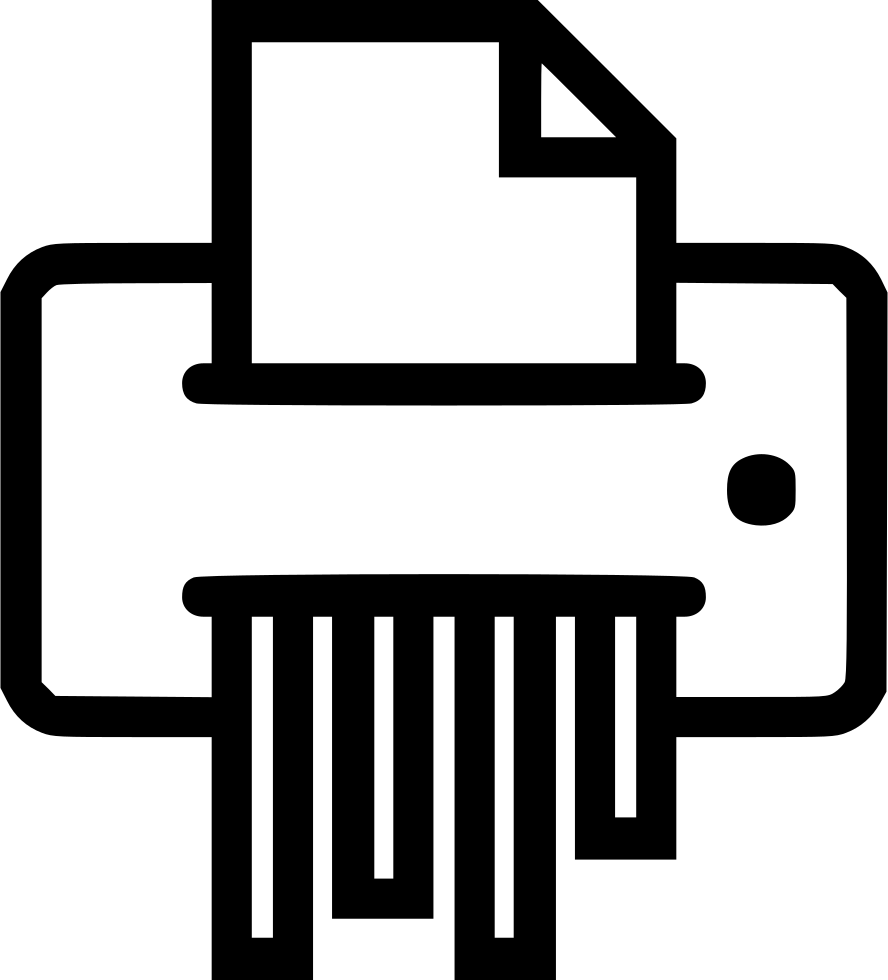 Paper Shredder Comments - Scanner Icon Clipart (888x980), Png Download