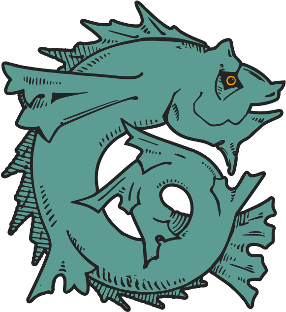 Drawing Silhouette Fish Line Art Pixel Art - Grotesque Clipart - Png Download (782x750), Png Download