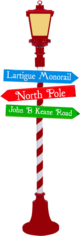 Listowel North Pole Express - North Pole Sign Clipart - Png Download (357x937), Png Download