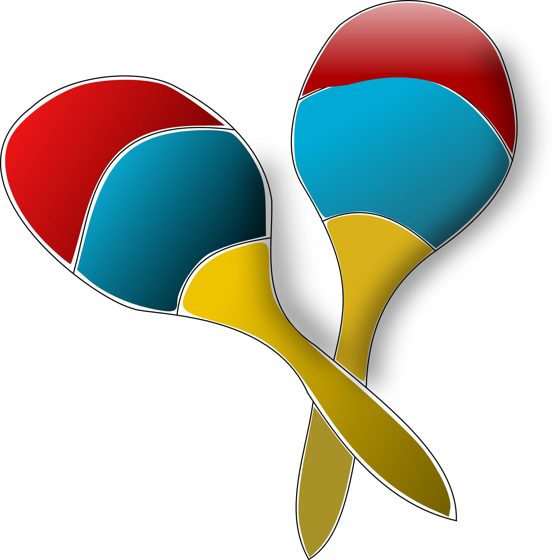 Maracas Clip Art - Maracas With No Background - Png Download (594x600), Png Download