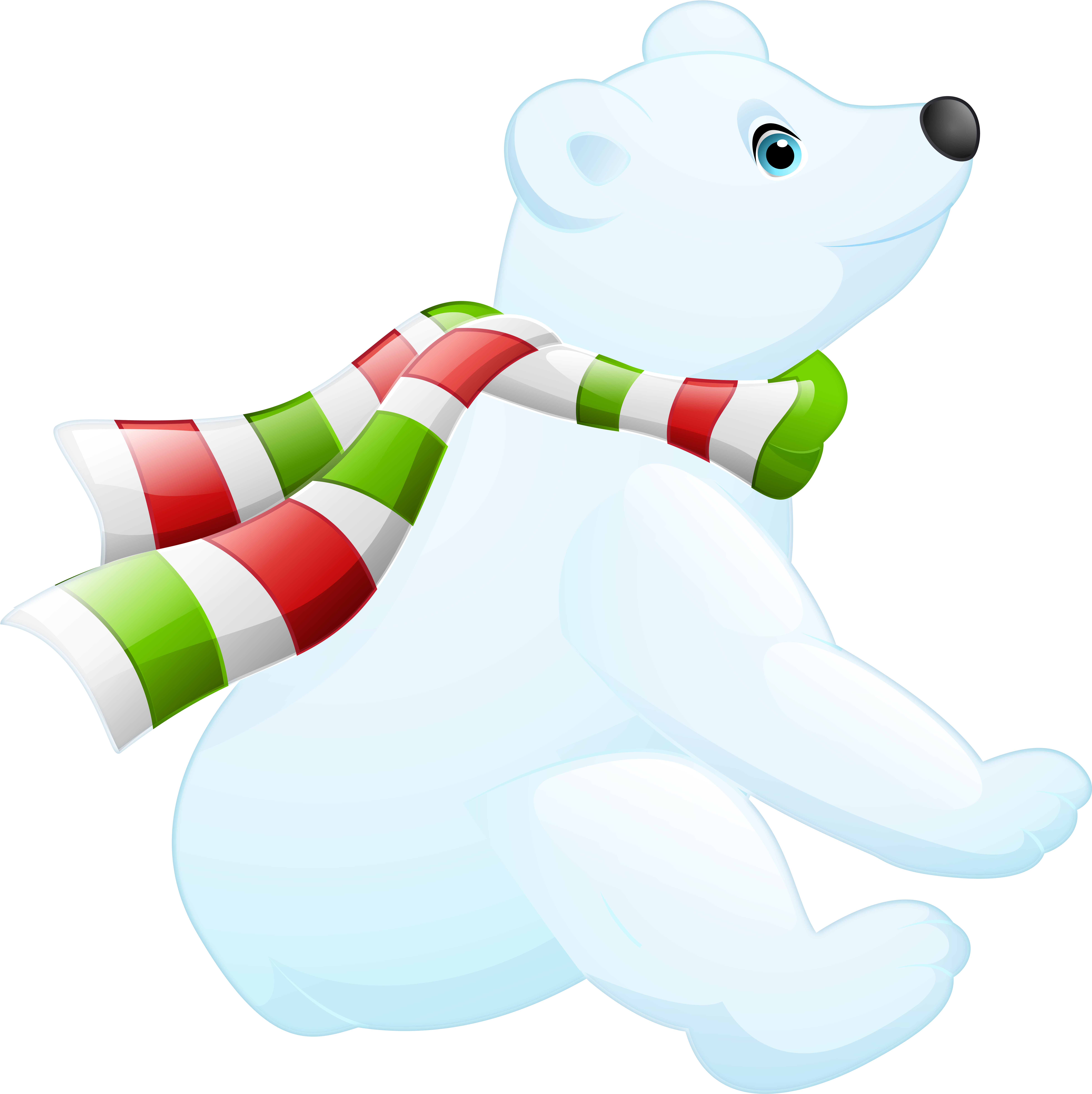 Polar Bear Images Clip Art - Png Download (7984x8000), Png Download
