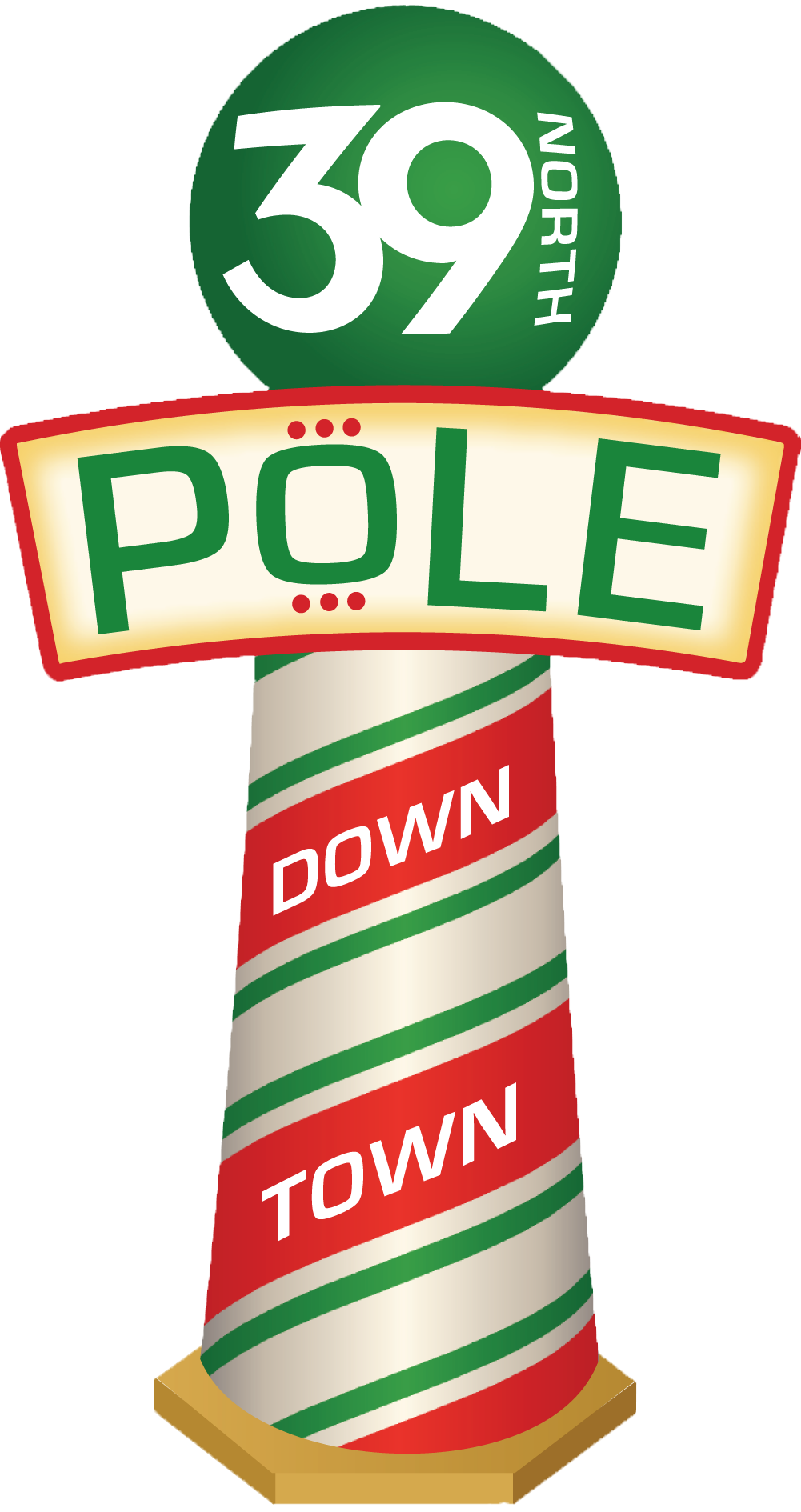 39 North Pole Village Clipart (1001x1890), Png Download