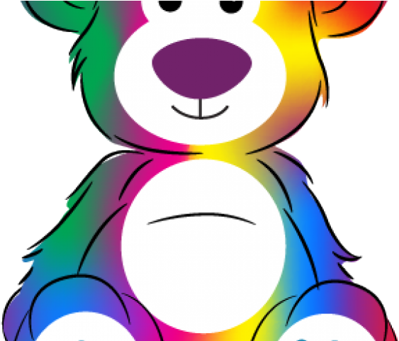 Rainbow Clipart Bear - Png Download (640x480), Png Download