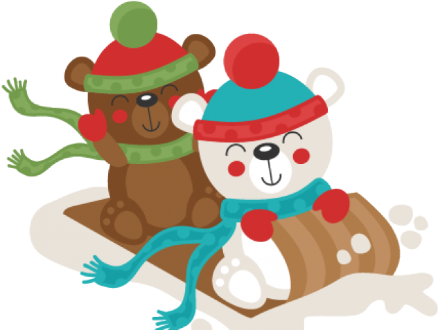Polar Bear Clipart Sled - Png Download (640x480), Png Download