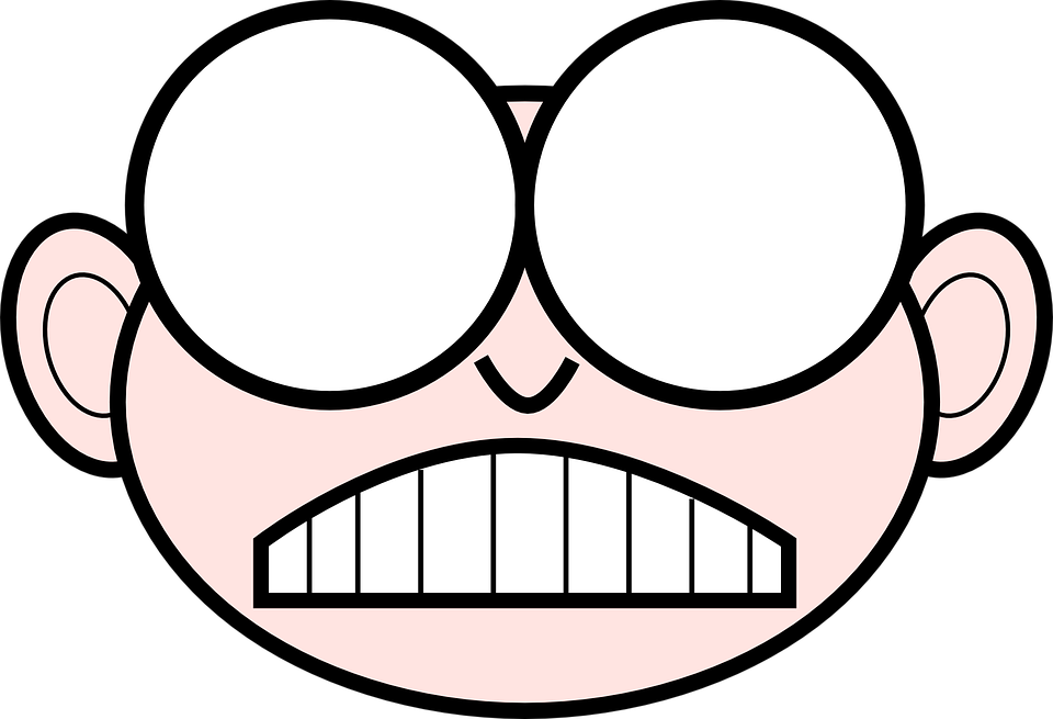 Angry Face Clipart - Nerd Clip Art - Png Download (960x655), Png Download