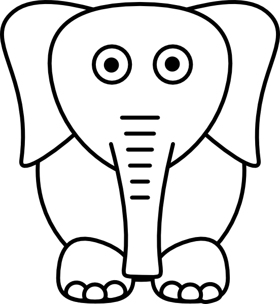 White Elephant Clip Art - Png Download (552x599), Png Download