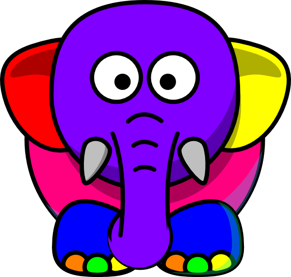 Cartoon Elephant Clip Art At Clipart Library - Cartoon Of Elephant - Png Download (600x573), Png Download