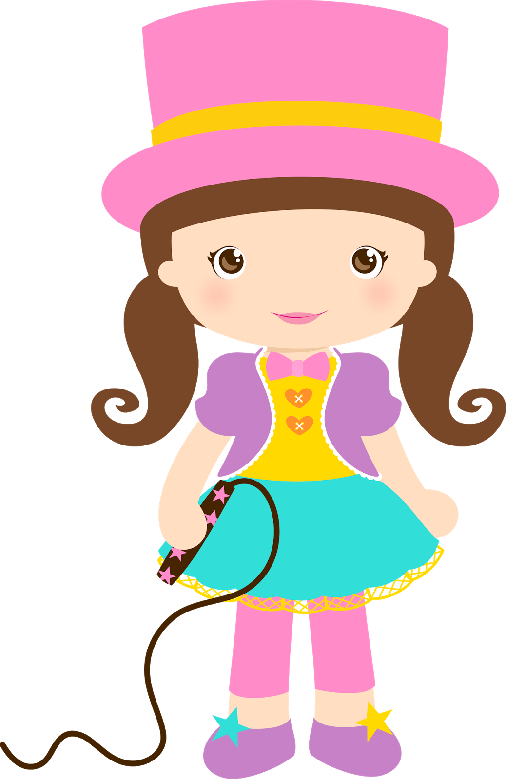 Circus Birthday, Circus Theme, Circus Party, Birthday - Palhacinha Circo Rosa Png Clipart (900x1387), Png Download