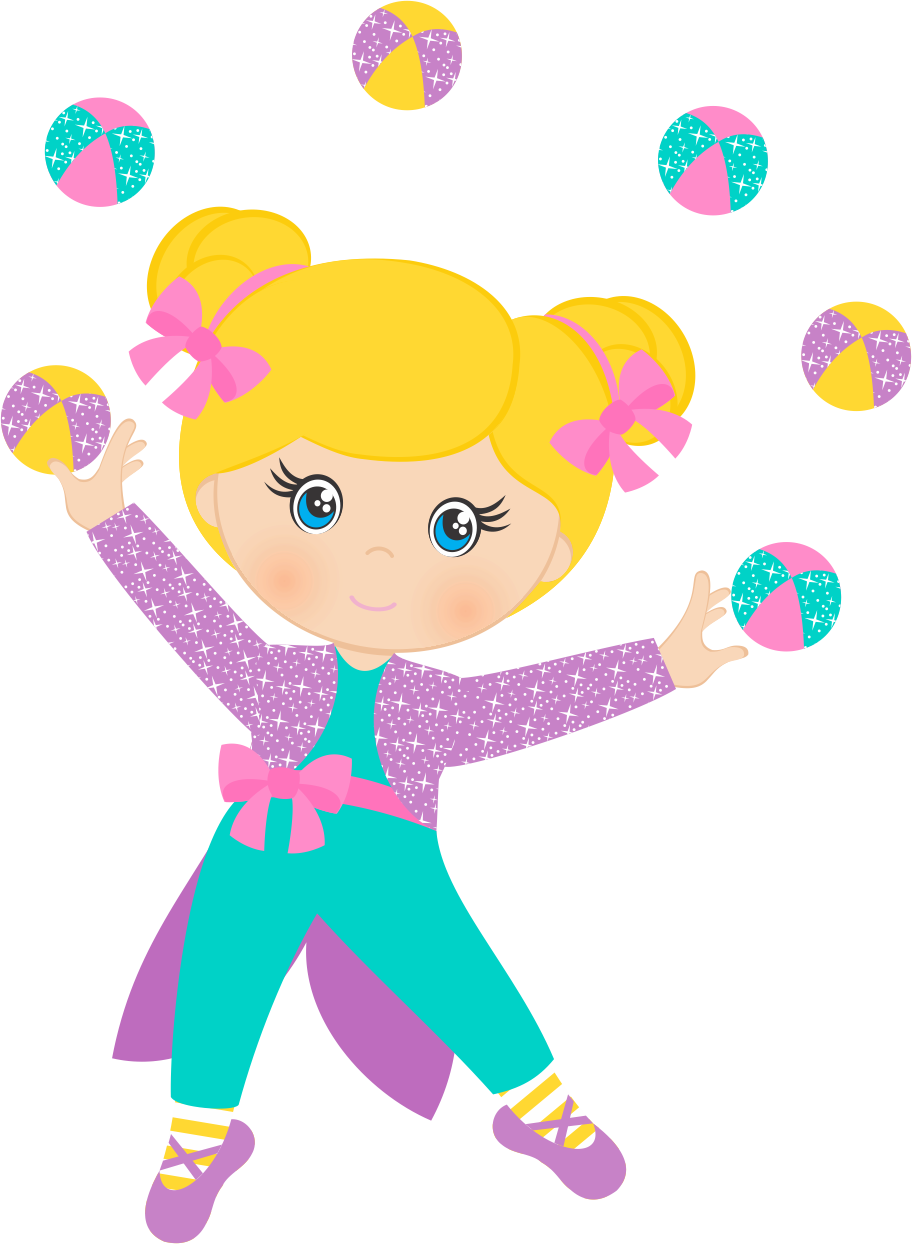 Clown Party, Circus Party, Circus Clown, Circus Theme, - Malabarista De Circo Animado Clipart (912x1244), Png Download