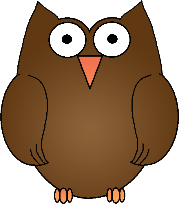 Brown Hawk Owl Clipart Wise Owl - Clip Art - Png Download (651x730), Png Download