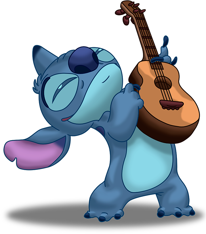 Vector Black And White Clip Stitch Guitar - Rock N Roll Stitch - Png Download (728x1000), Png Download