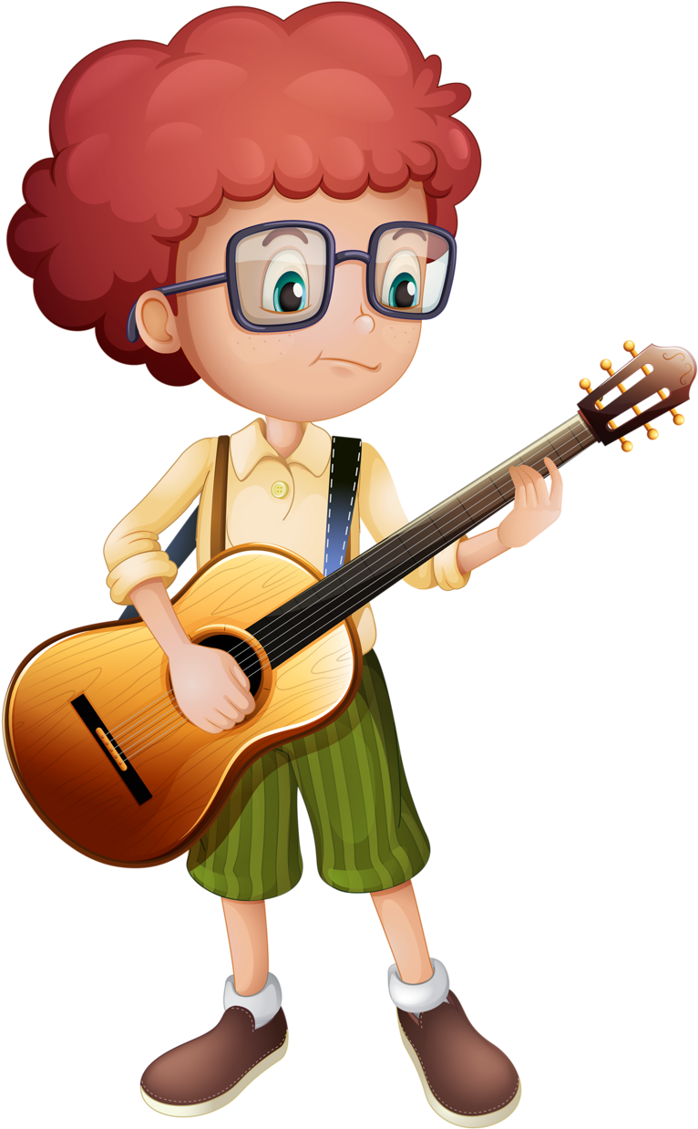 Guitar Clipart Boy - Golden English Workbook Marigold With Activities For - Png Download (654x1024), Png Download