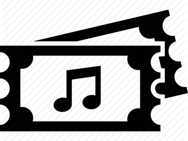 Music Icons Ticket - Movie Ticket Icon Png Clipart (640x480), Png Download