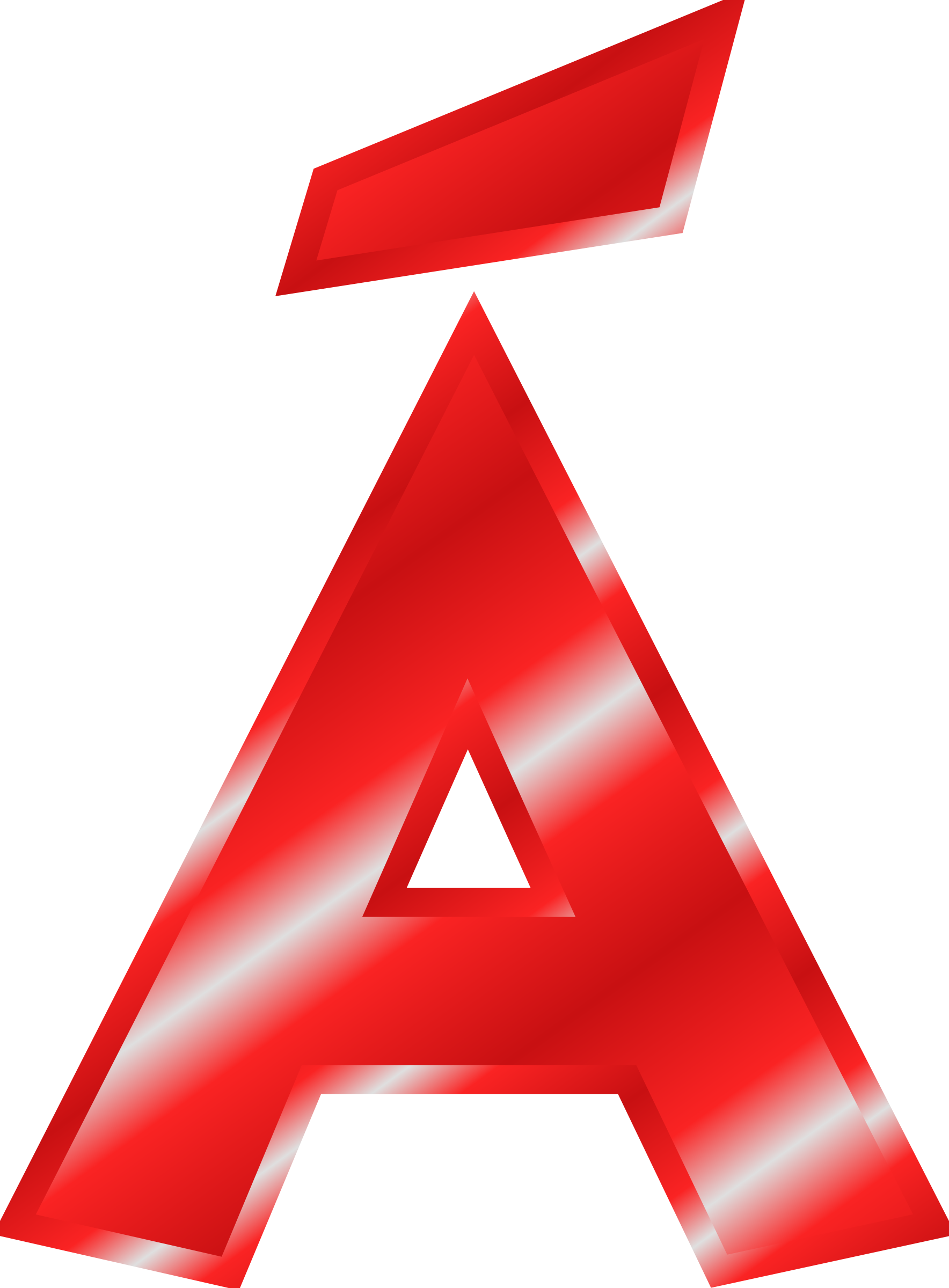 Clipart Effect Letters Alphabet Red Á - Png Download (1768x2400), Png Download