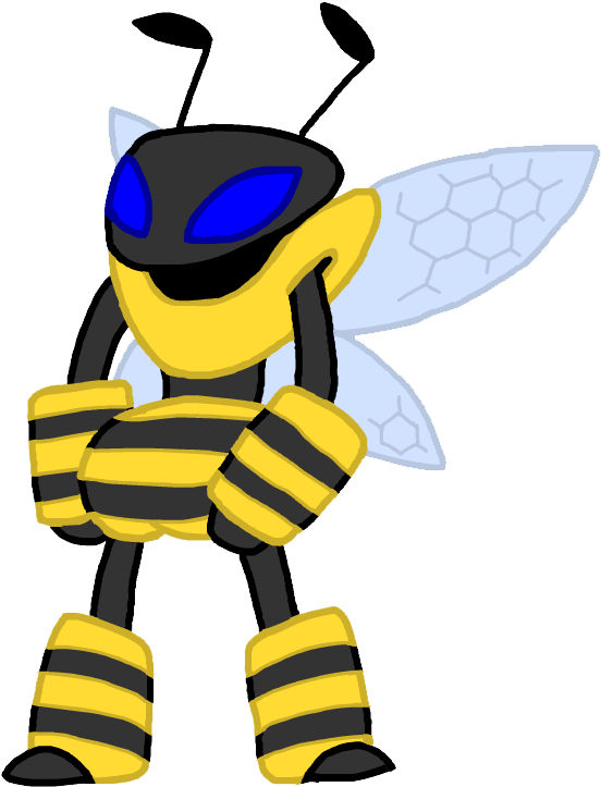 Bee - Clip Art - Png Download (562x734), Png Download