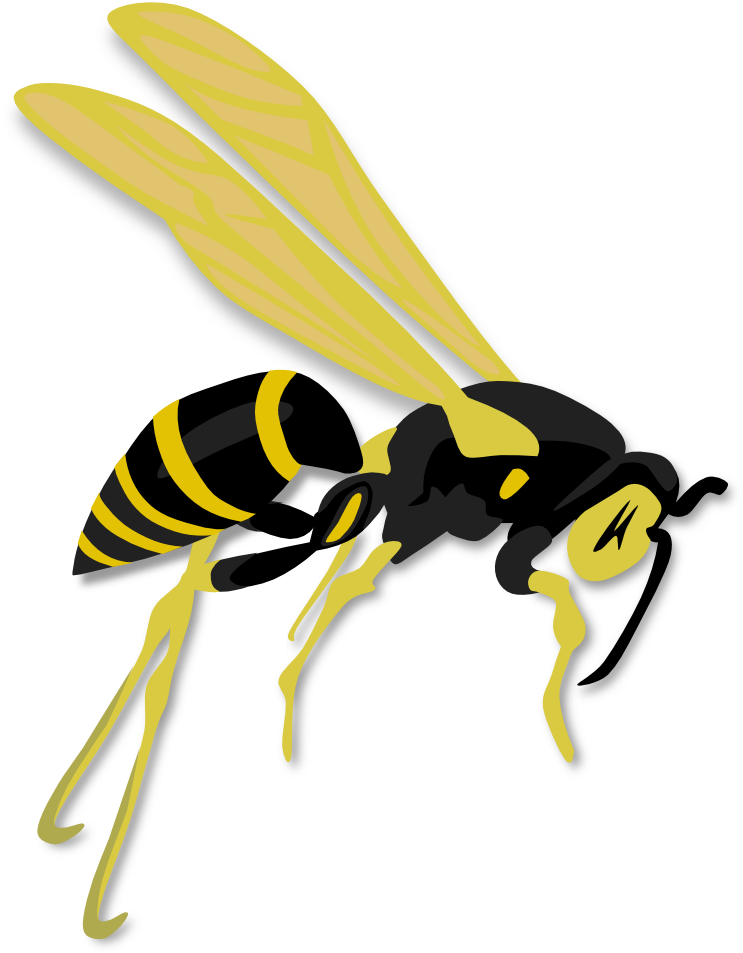 Onlinelabels Clip Art - Wasp Clipart - Png Download (782x1000), Png Download
