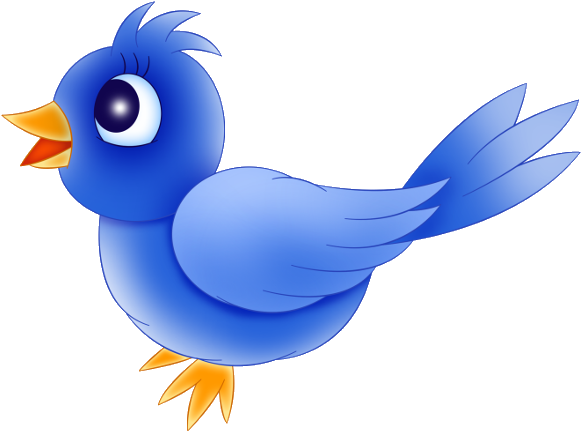 Cartoon Blue Bird Clipart Cartoon Images Of A Bird Png Download Full Size Clipart 247664 Pinclipart