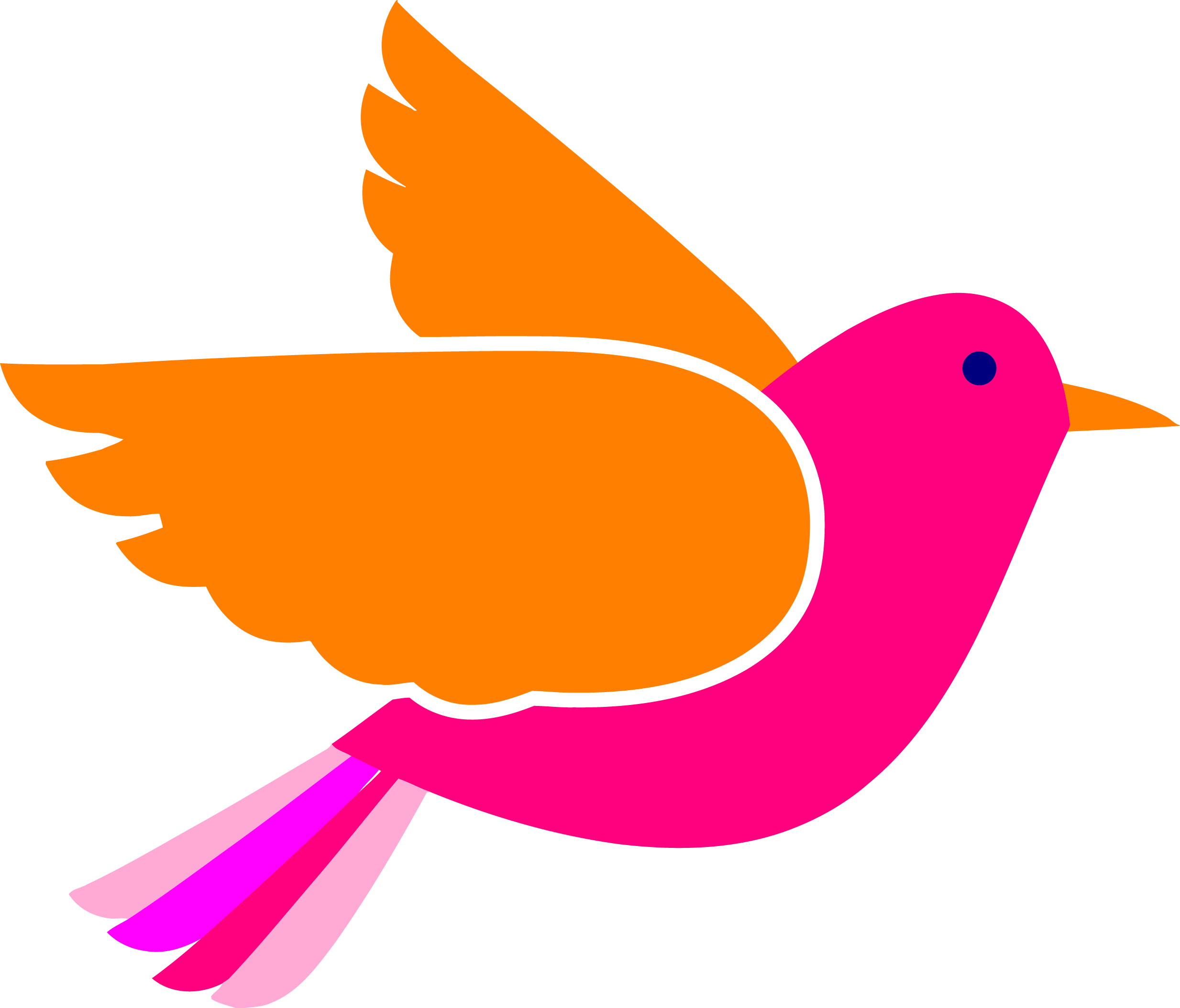 Bird Face Clip Art Pink Birds Png Transparent Png (2467x2109), Png Download