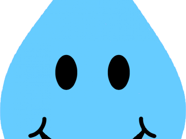 Water Drops Clipart Smiley Face - Smiley - Png Download (640x480), Png Download