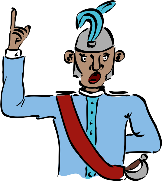 Captain Black White Line Art 555px 83 - Captain Clipart - Png Download (555x623), Png Download