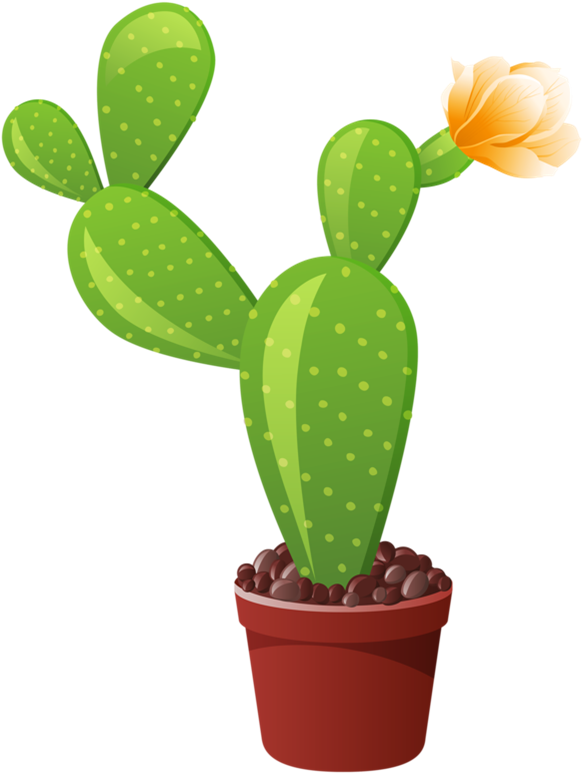 1 Indoor Flowers, Flower Pots, Cactus Art, Flower Clipart, - Different Types Of Cactus - Png Download (594x802), Png Download