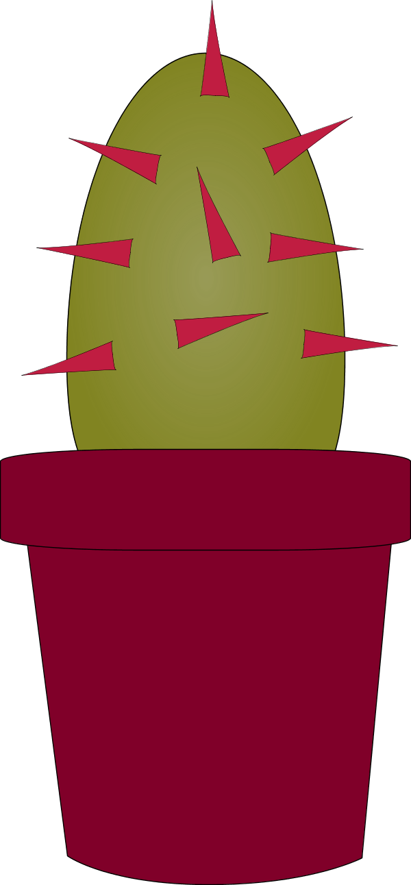 Cactus Plant Cartoon - Clip Art - Png Download (600x1291), Png Download