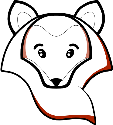 Fox Transparent Art Sheet Page Black White Line Art - Clip Art - Png Download (555x555), Png Download