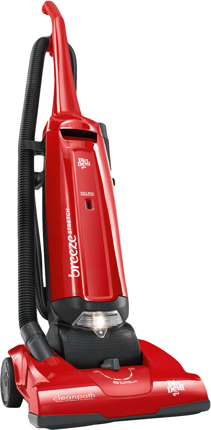 Vacuum Cleaner Png Download - Dirt Devil Ud30010 Featherlite Bagged Upright Vacuum, Clipart (880x1500), Png Download