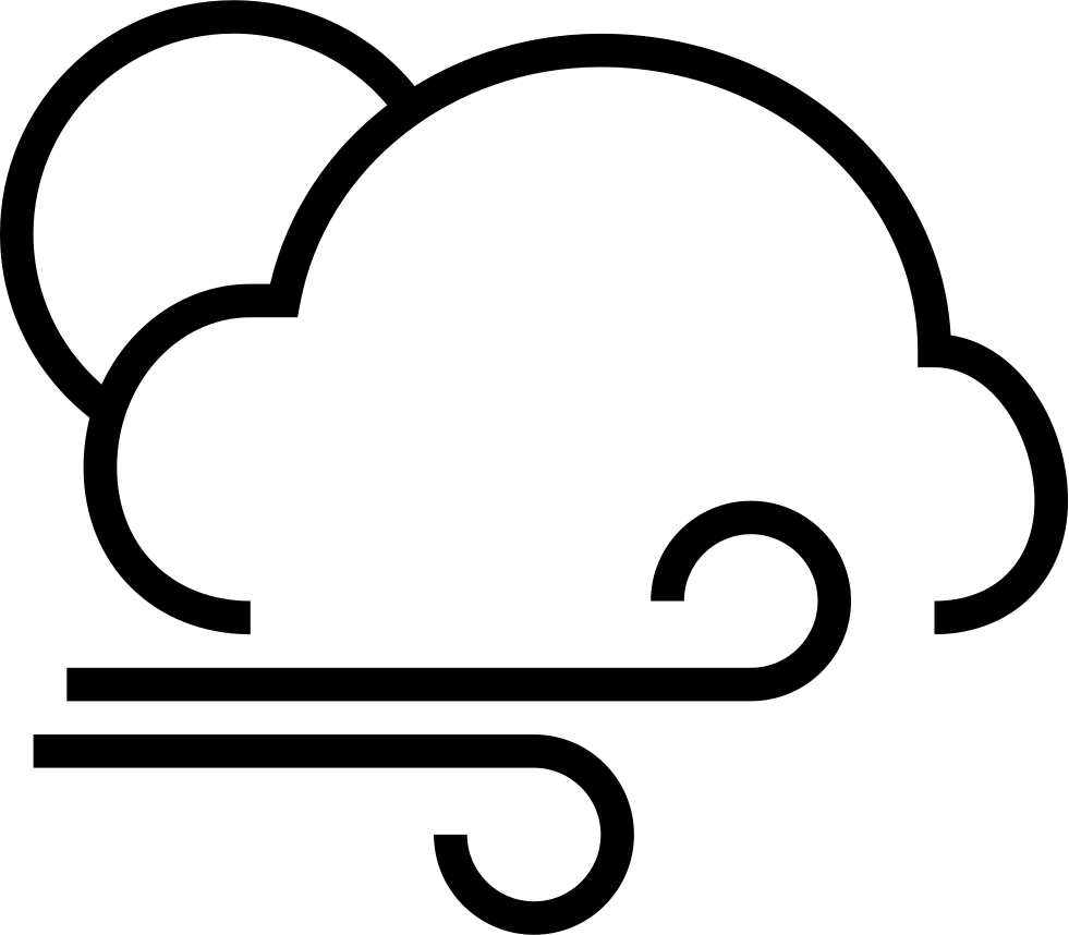 Weather Wind Fullmoon Comments - Weather Clipart (981x858), Png Download