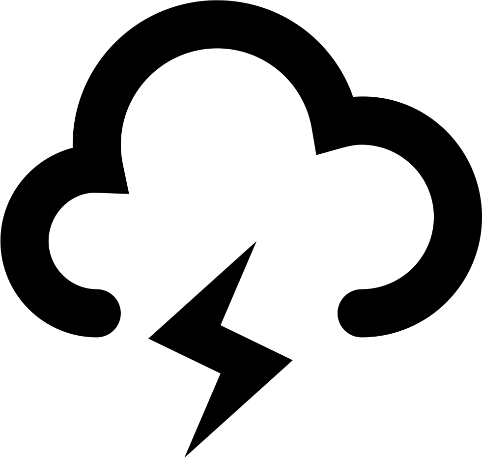 Weather-stormy Comments - Stormy Symbol Clipart (981x932), Png Download