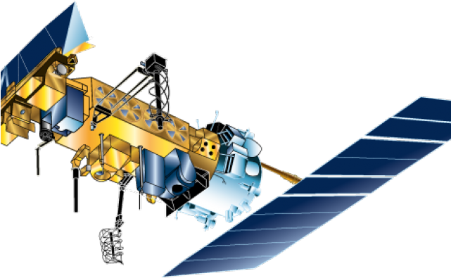 Satellite Clipart Weather Satellite - Noaa 18 - Png Download (640x480), Png Download