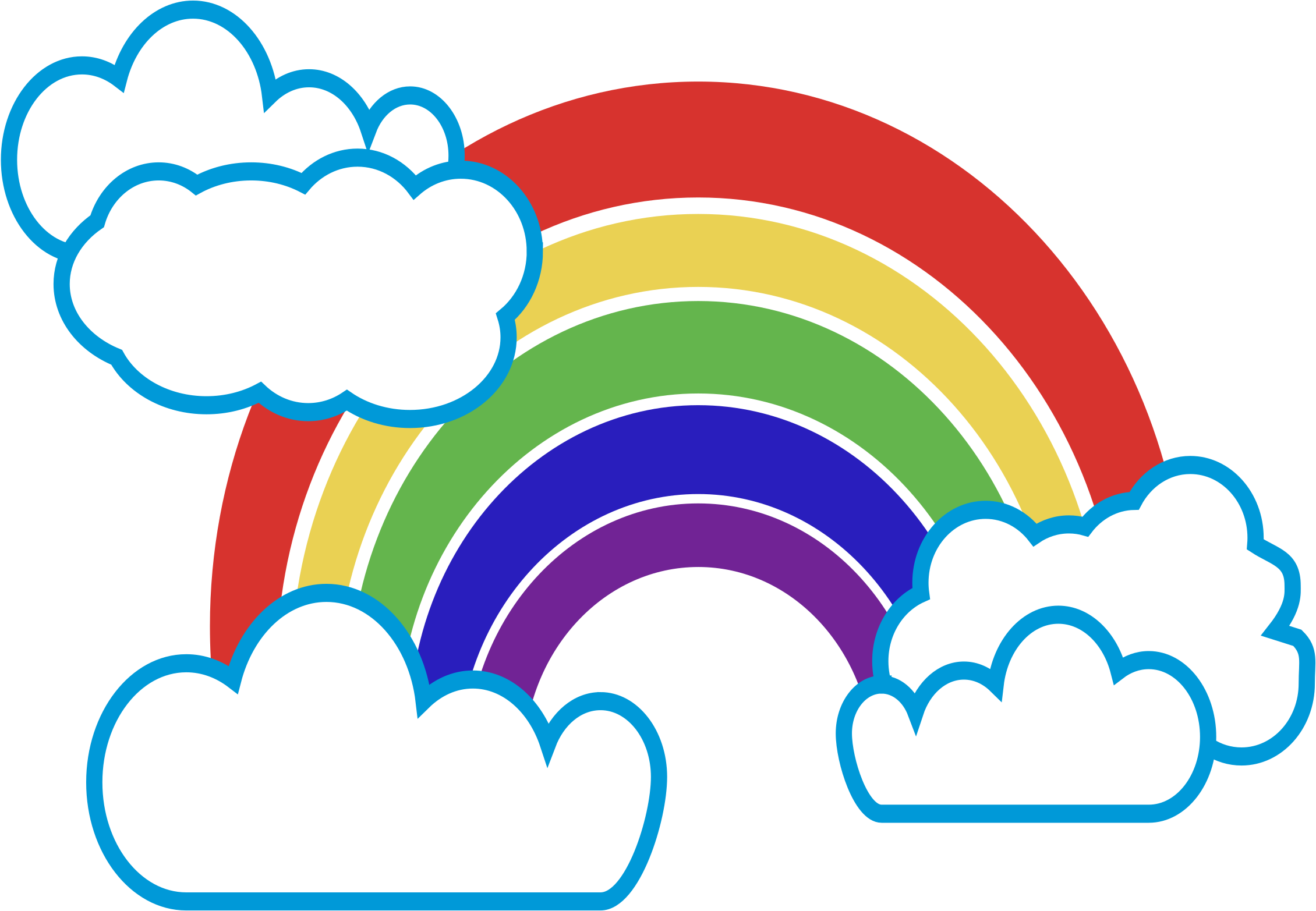 Isolated Rainbow - Portable Network Graphics Clipart (2400x2392), Png Download