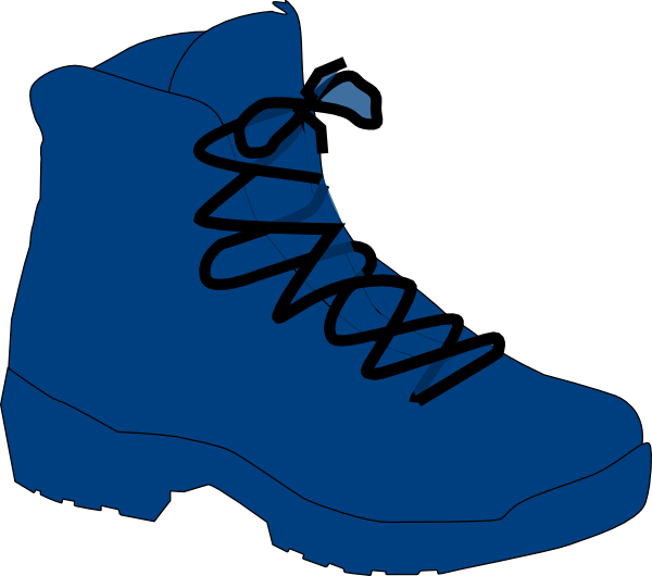 Clip Art Transparent Download Dark Blue Boot Clip Art - Boot Clipart - Png Download (600x530), Png Download