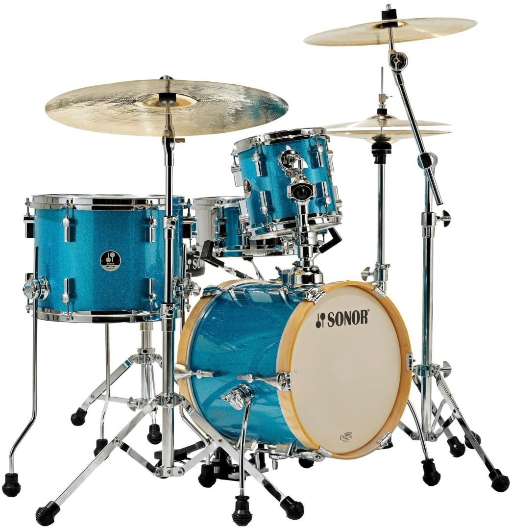 Sonor Martini 4-piece Shell Pack Turquoise Galaxy Sparkle Clipart (1920x1080), Png Download