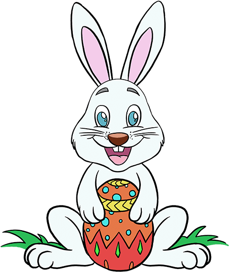 How To Draw Easter Bunny Clipart (680x678), Png Download