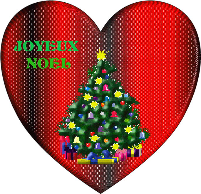 Joli Coeur Avec Sapin De Noël Créer Par Juju Clipart (1123x794), Png Download
