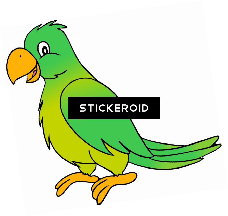 Cute Parrot Clipart (894x846), Png Download