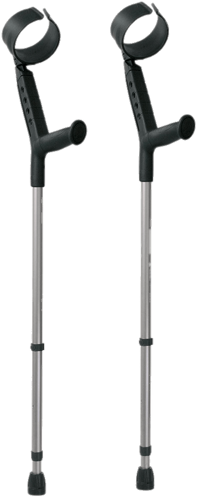Forearm Crutches With Closed Cuff Clipart (1000x1000), Png Download