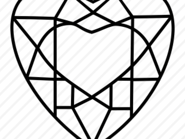 Crystals Clipart Heart - Png Download (640x480), Png Download