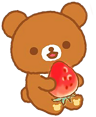 Rilakkuma Korilakkuma Strawberry Ichigo Cute Kawaii Clipart (658x592), Png Download